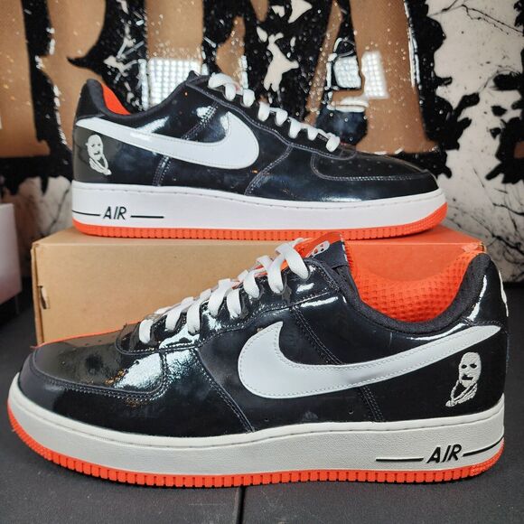 2006 Nike Air Force 1 AF1 Halloween Split Rare Orange Black Size 14 313641-011